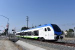 An wb heading to heading to San Berdoo just before crossing W. Colton Avenue at grade 